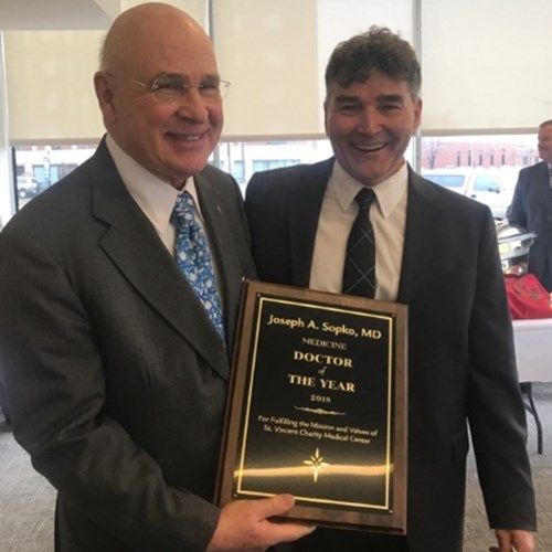 St. Vincent Charity Medical Center honors Dr. Joseph Sopko as 2018 Physician of the Year