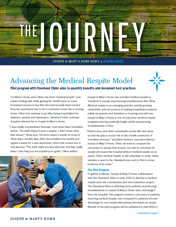 Joseph & Mary's Home partners with Cleveland Clinic to advance the medical respite model