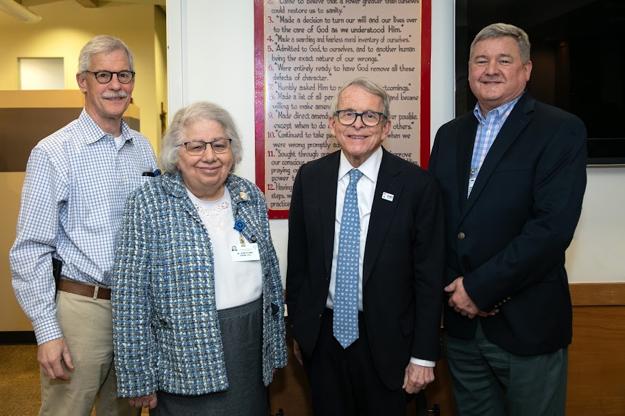 Ohio Governor Mike DeWine visits Rosary Hall outpatient addiction treatment program