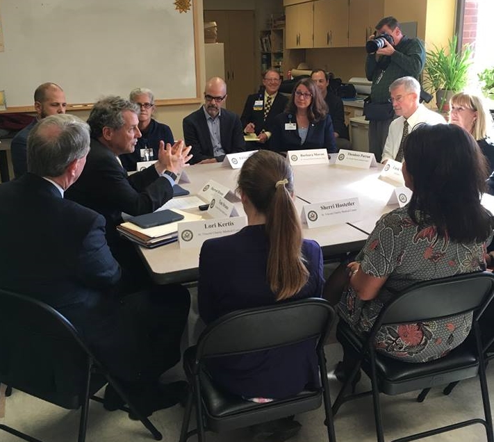 Sen. Sherrod Brown joins addiction treatment professionals, patients at St. Vincent Charity Medical Center