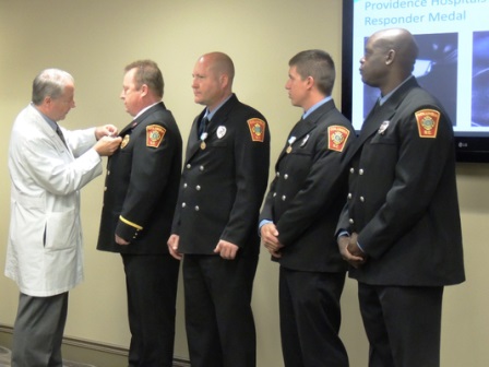 Providence Hospitals awards first responders medals