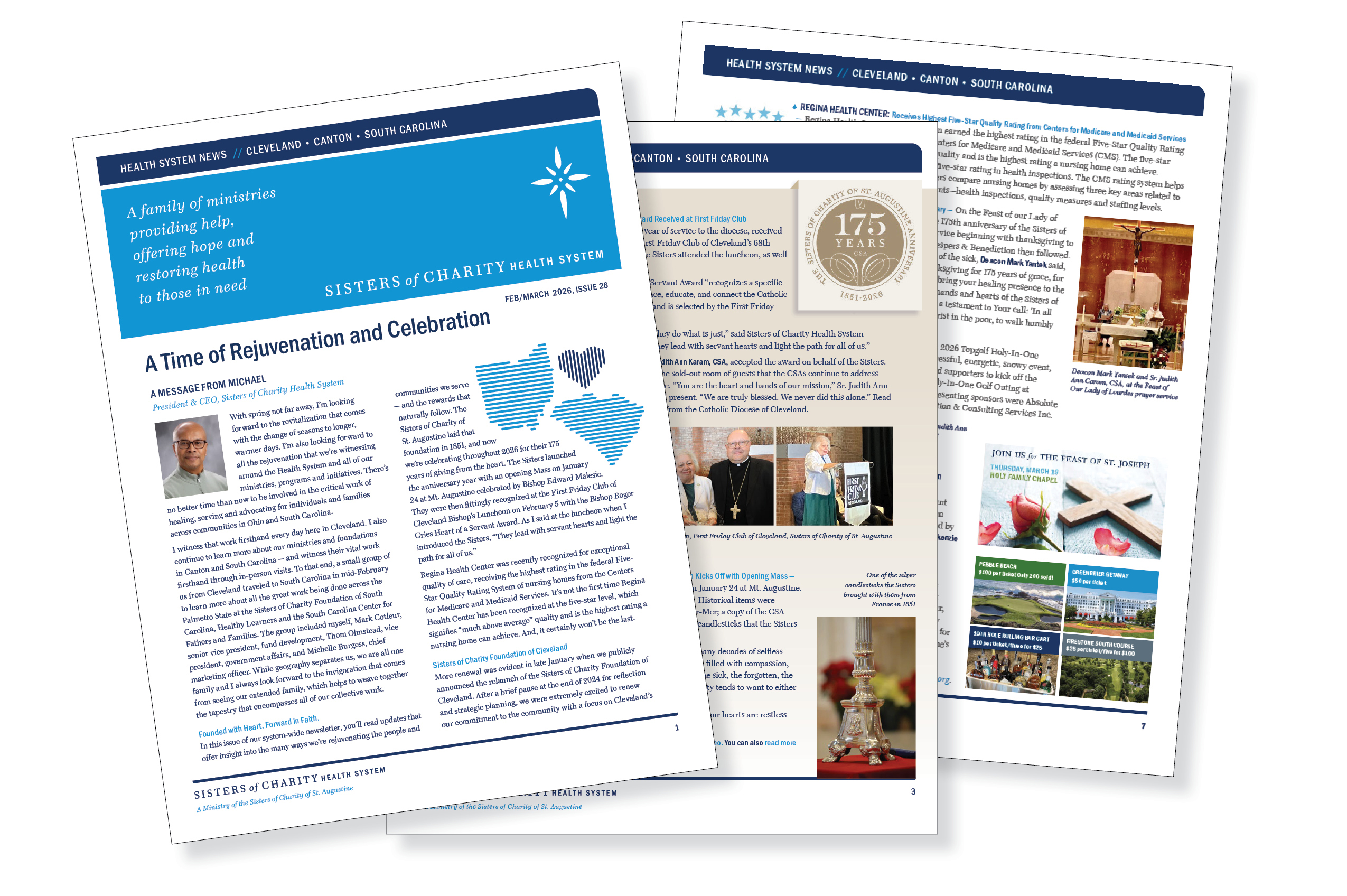 Introducing the new monthly Sisters of Charity Health System newsletter