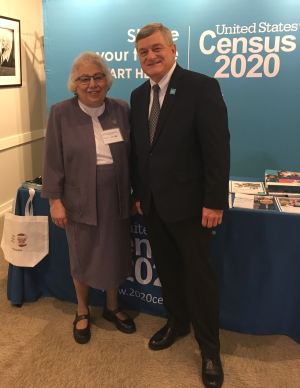Sr. Judith Ann Karam, CSA, joins other faith-based leaders in Washington, D.C., to spread the word about the importance of the 2020 Census