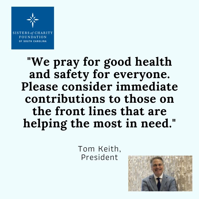 Sisters of Charity Foundation of South Carolina response to COVID-19