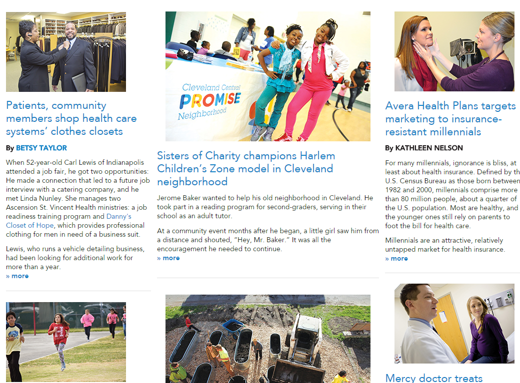 Catholic Health World features Cleveland Central Promise Neighborhood