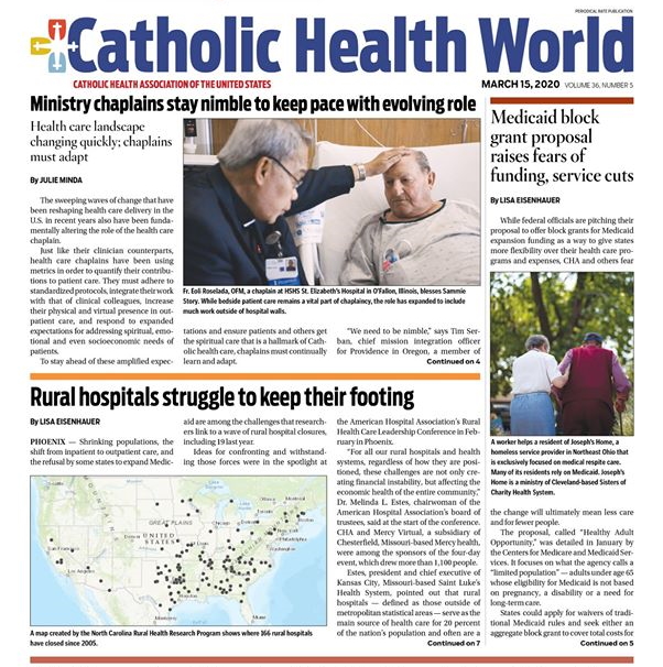 Health system shares concerns with Catholic Health World about Medicaid block grant proposal