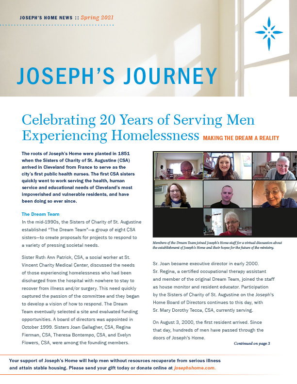 Joseph's Home celebrates 20 years of serving men experiencing homelessness