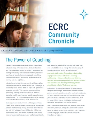 Early Childhood Resource Center focuses on the power of coaching