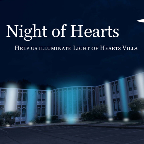 Light of Hearts Villa launches Night of Hearts campaign to illuminate building at night