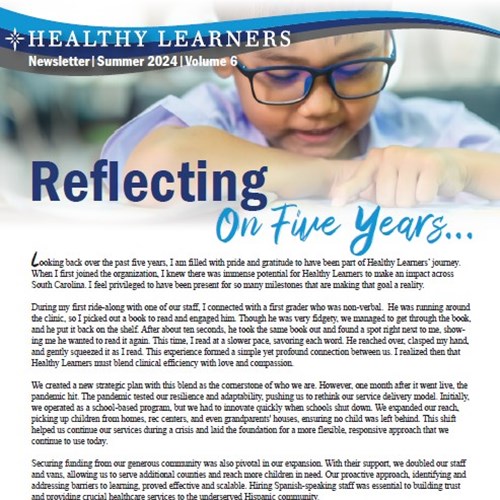 Healthy Learners executive director reflects on five years of removing children's health barriers to learning with love and compassion