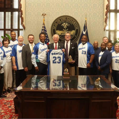 South Carolina Center for Fathers and Families presents Governor Henry McMaster with fatherhood award
