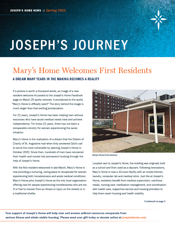Joseph's Journey: Mary's Home welcomes first residents
