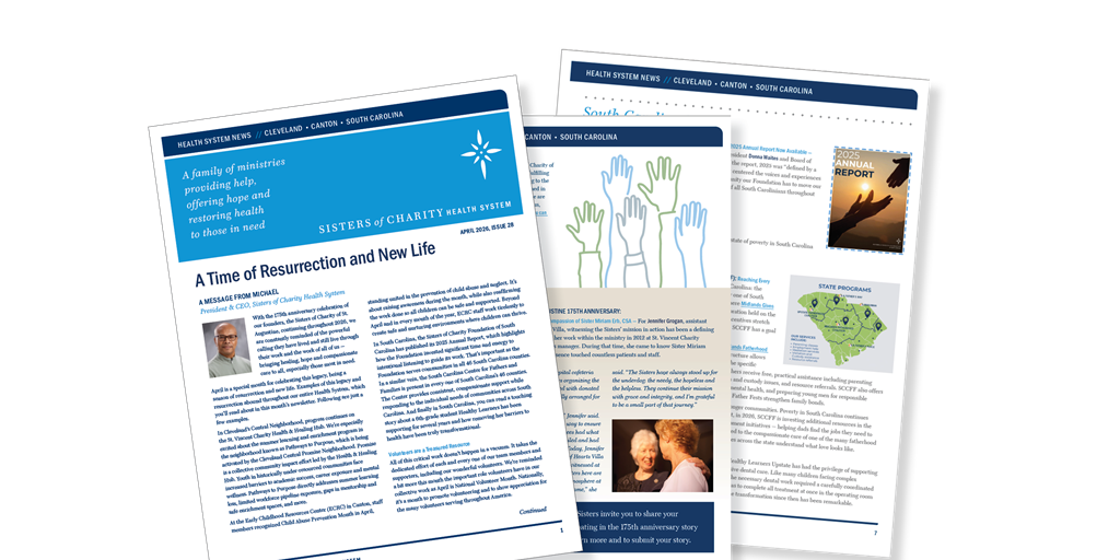 News from the health system and our ministries: A time of resurrection and new life