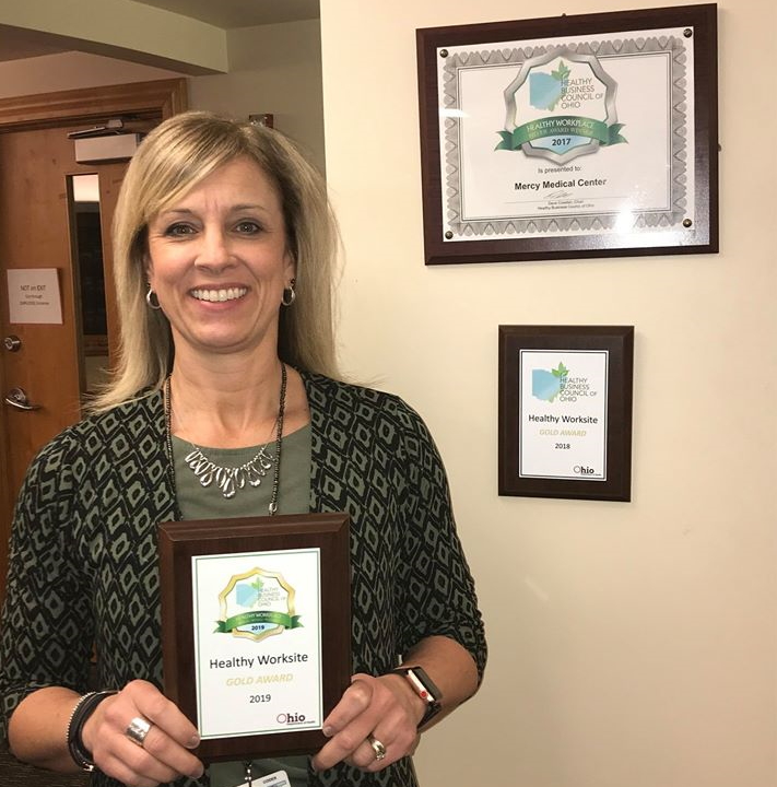 Healthy Business Council of Ohio recognizes Mercy Medical Center for healthy worksite practices