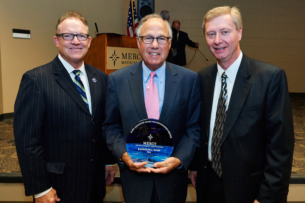 Mercy Development Foundation honors Randolph Snow with St. Augustine Award for Distinguished Service